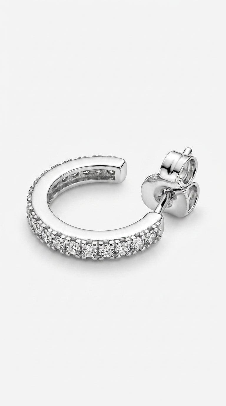 Radiant Full-Circle Pave Hoops