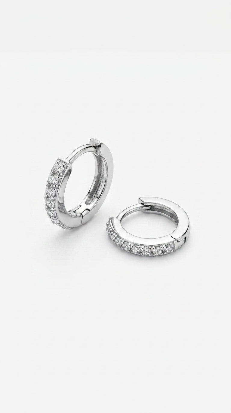 Radiant Full-Circle Pave Hoops