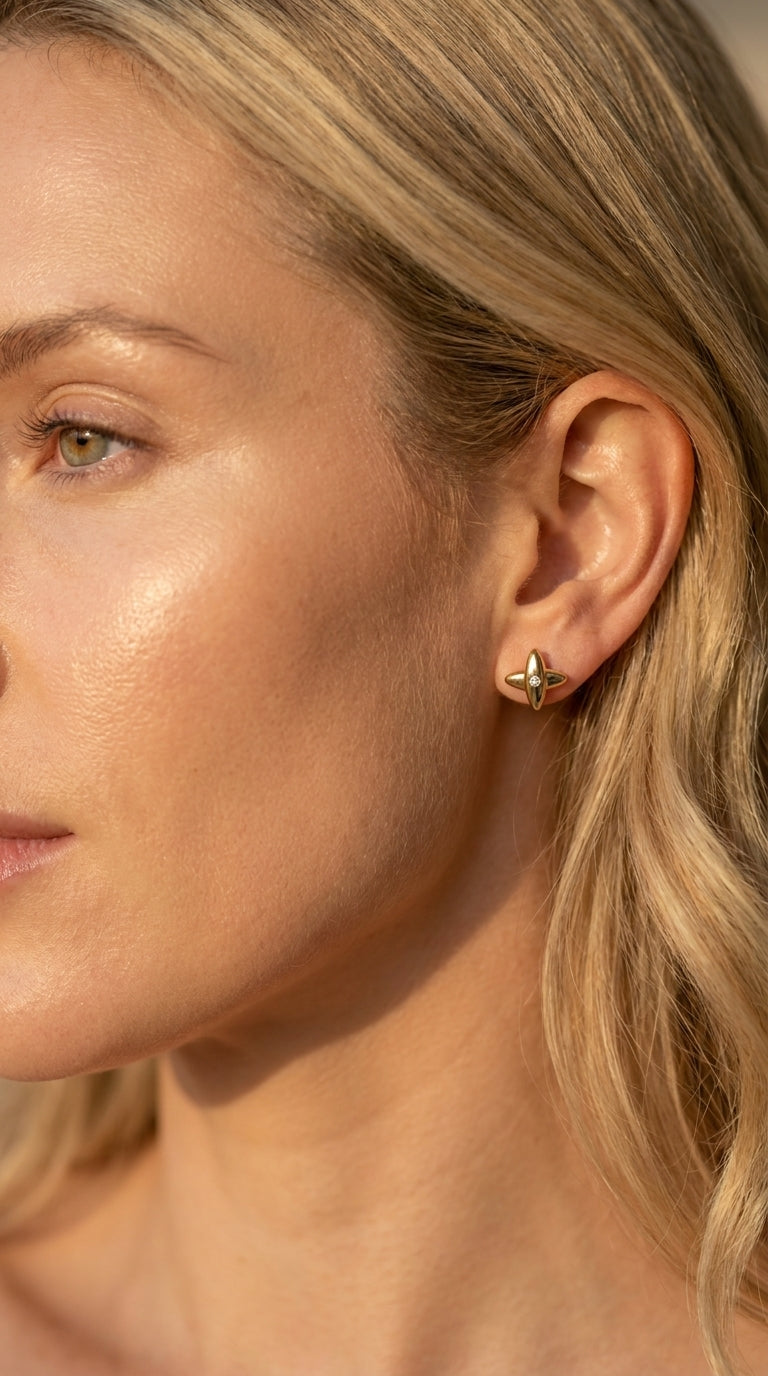 Celestial Nova Stud Earrings