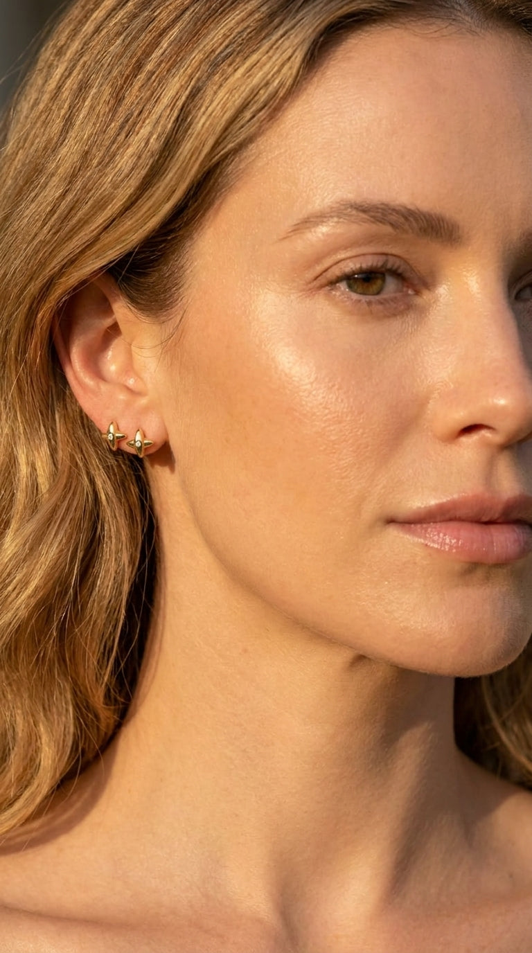 Celestial Nova Stud Earrings