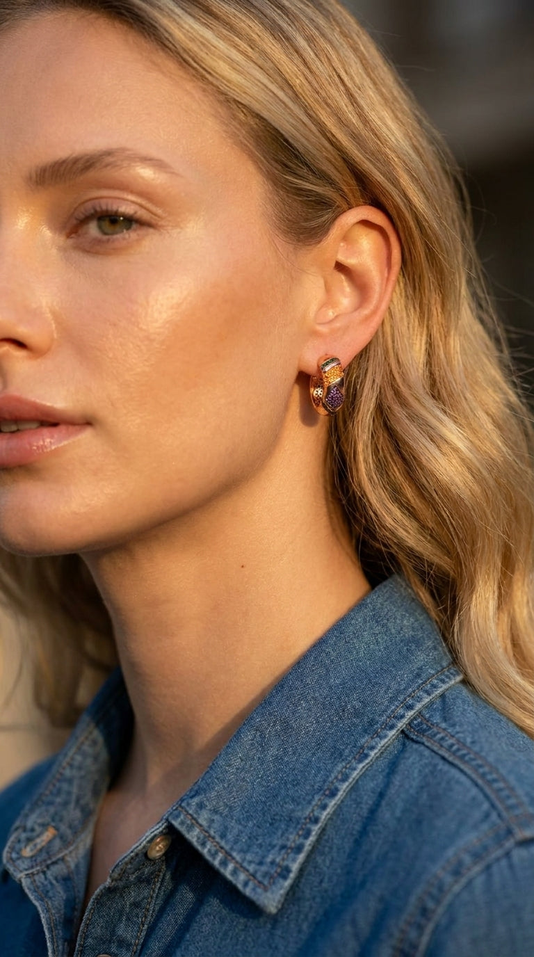Artistic Fusion Multicolor Earrings