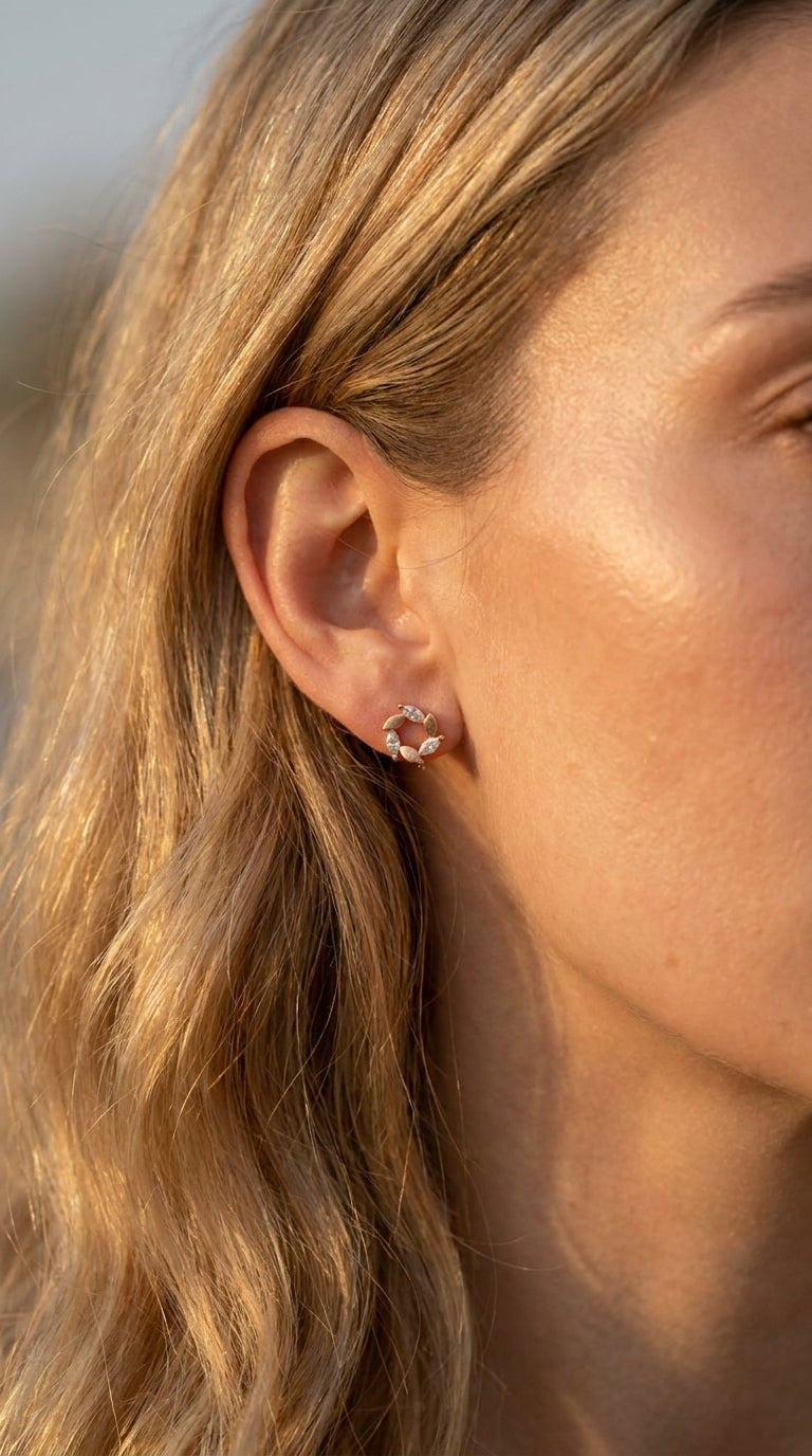 Enchanted Leafy Bloom Earrings