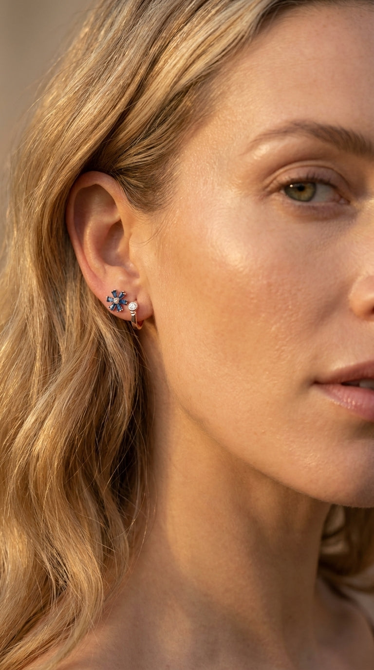 Riviera Sapphire Studs