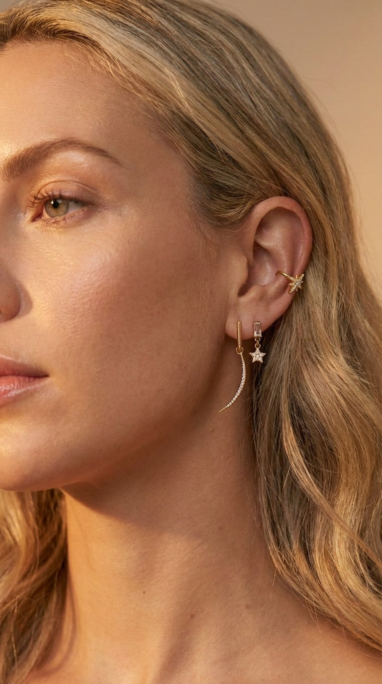 Midnight Glow Star Studs