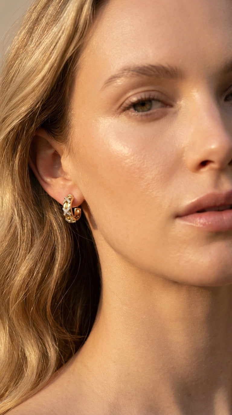 Vintage Muse X-Motif Earrings