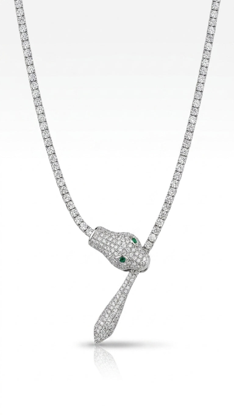 Ouroboros Radiant Tennis Necklace