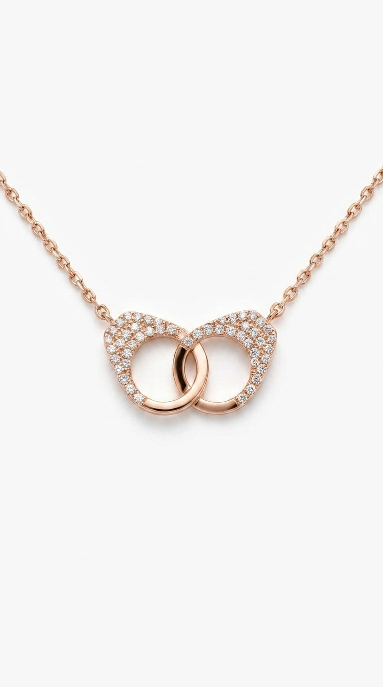 Eternal Interlocking Circle Necklace