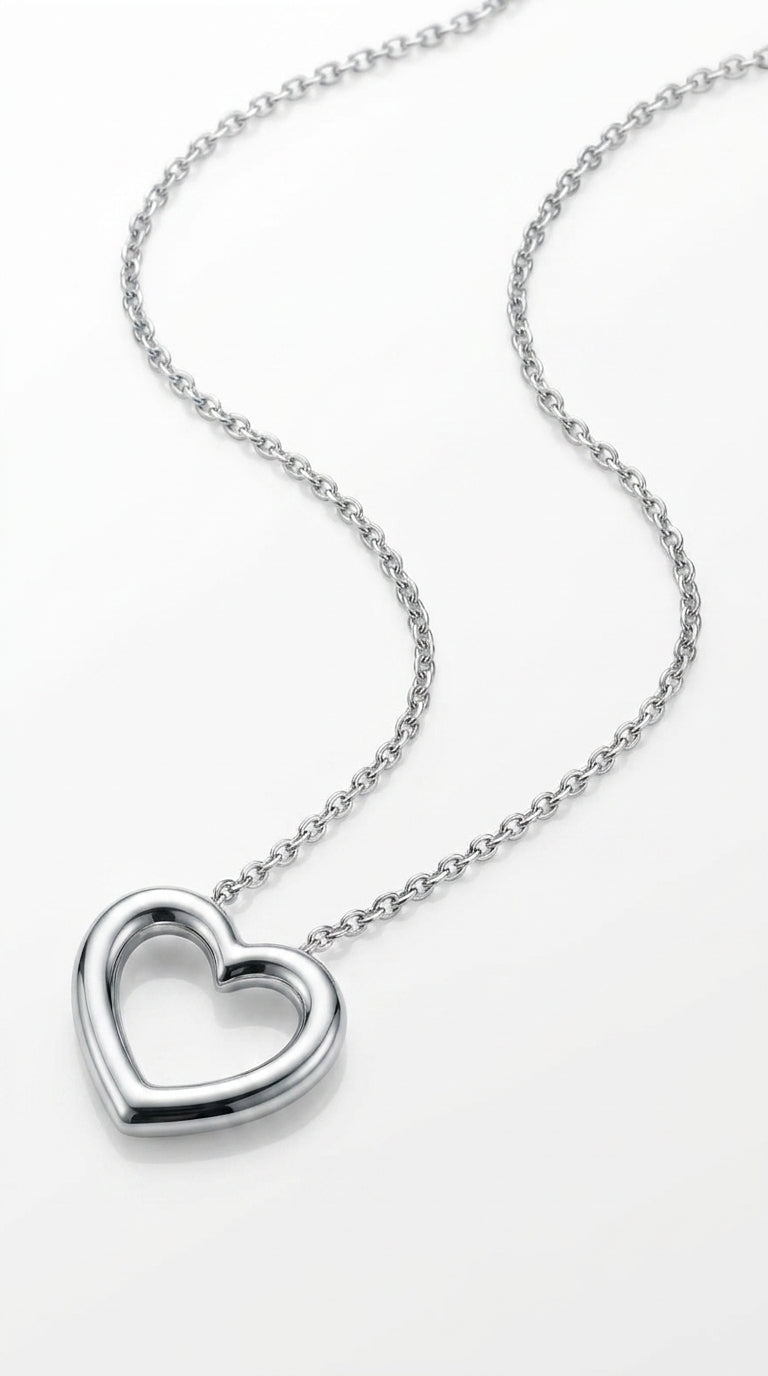 Bold Golden Essence Heart Necklace