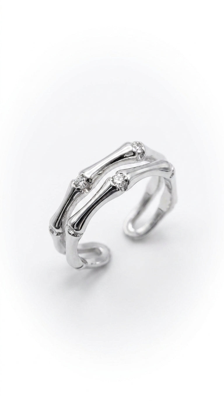 Bamboo Aura Double Wrap Ring