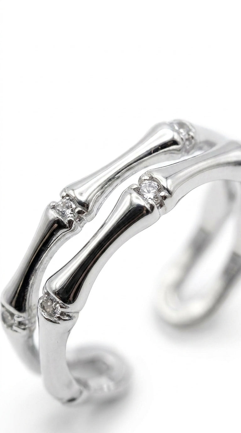 Bamboo Aura Double Wrap Ring