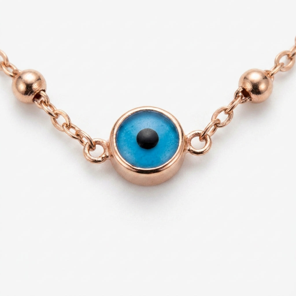 Golden Harmony Evil Eye Necklace