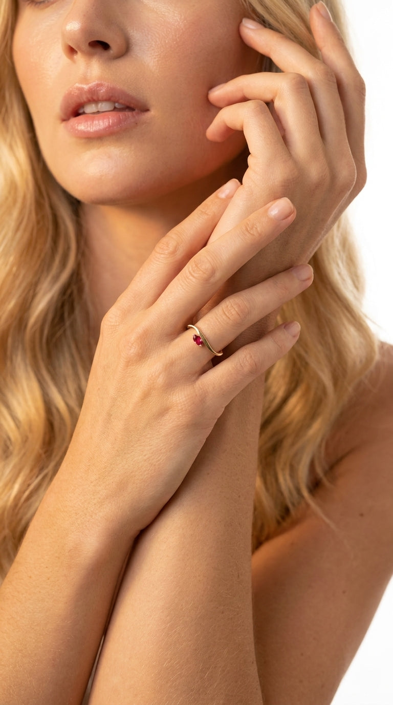 Ruby Aura Marquise Ring