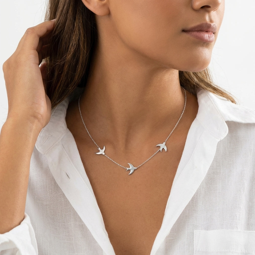 Golden Migration Necklace