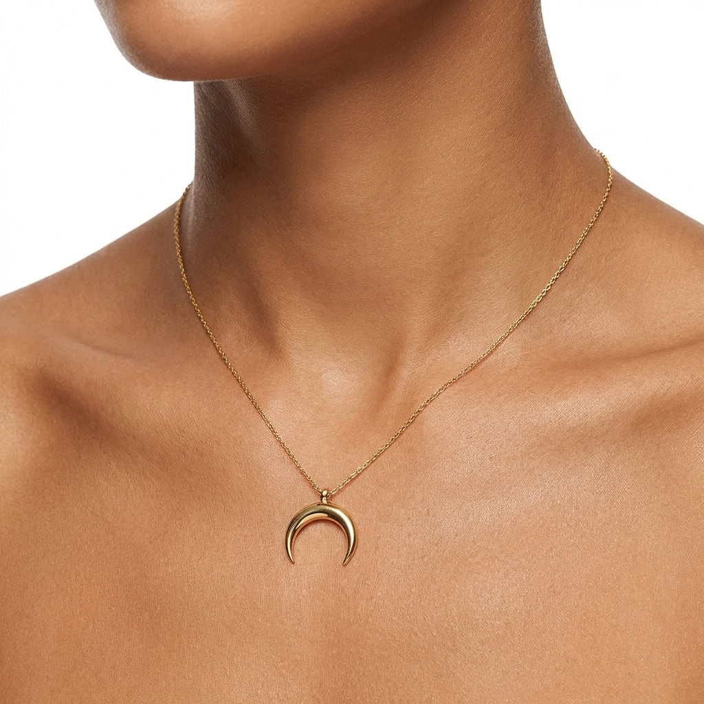 Golden Celestial Arc Necklace