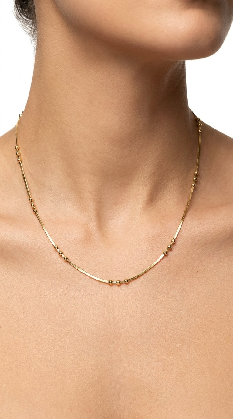 Baguette Crystal Drop Necklace
