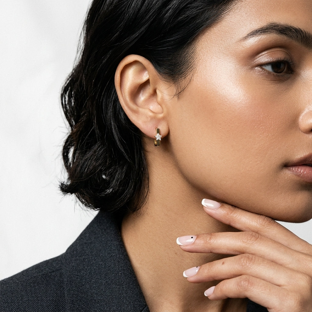 Celestial Double-Sided Hoops