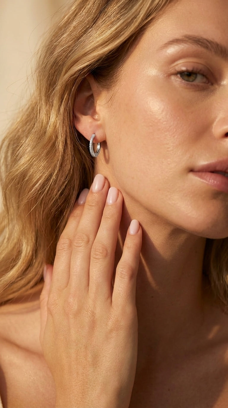 Classic Brilliance Huggie Earrings