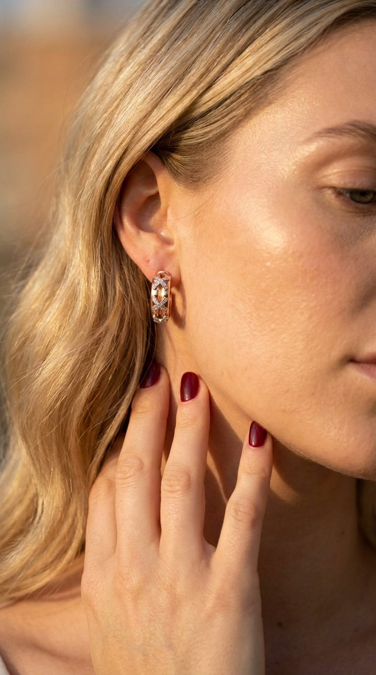 Vintage Muse X-Motif Earrings