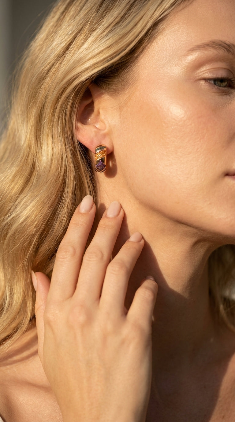 Artistic Fusion Multicolor Earrings