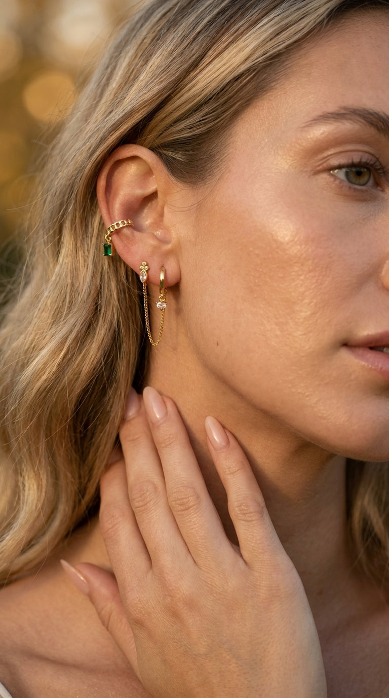 Riviera Emerald Cuff