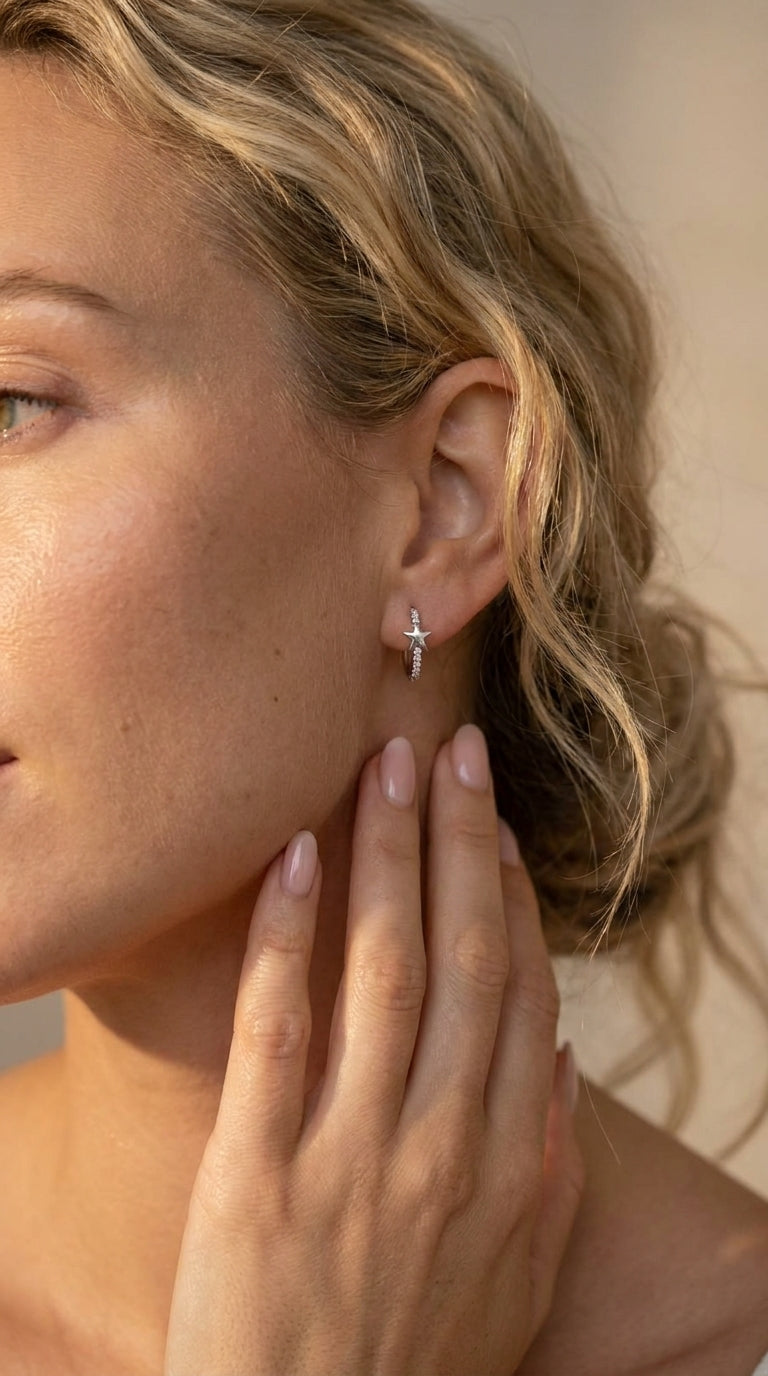 Stella Huggie Hoop Earrings