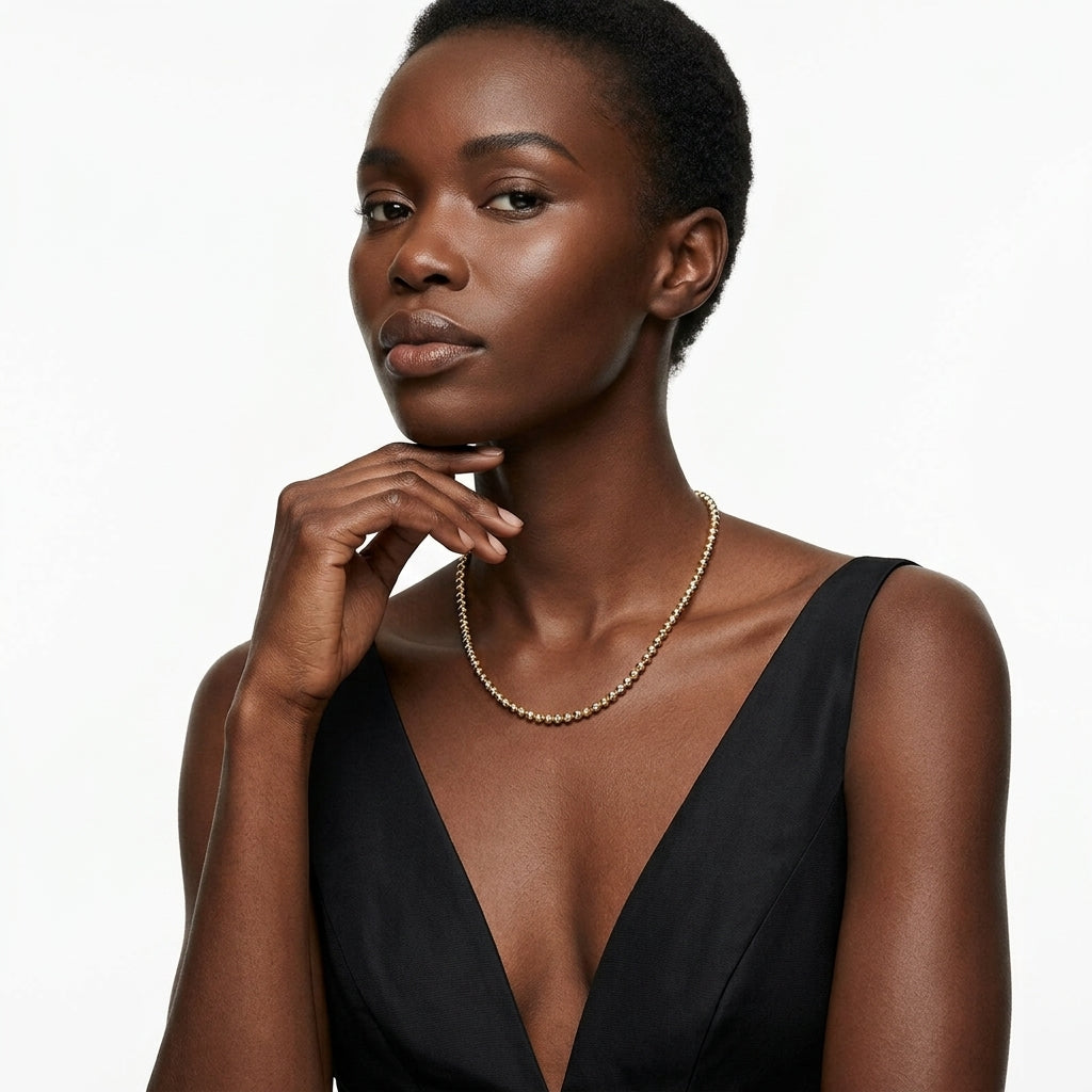 The Two-Tone Caviar Necklace