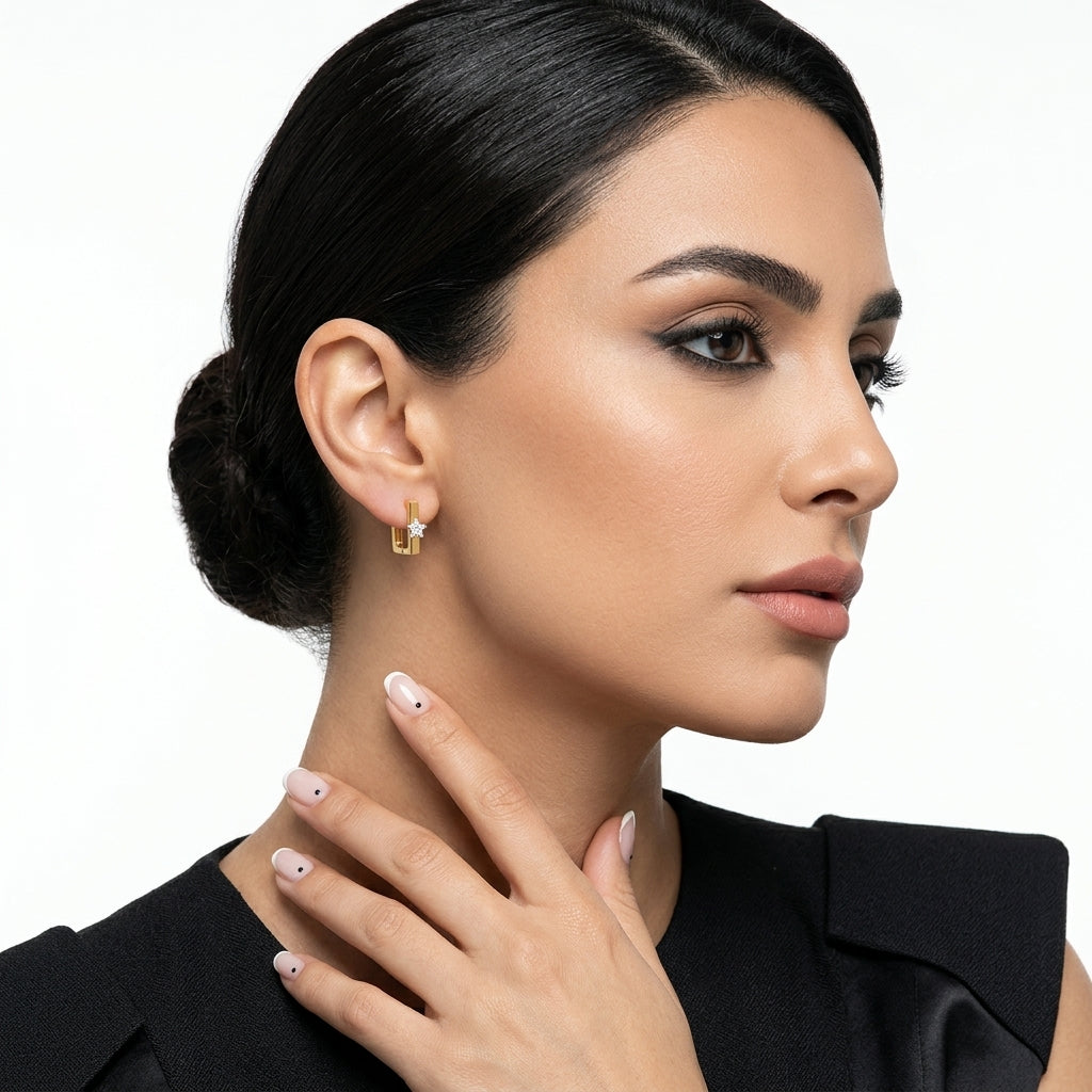 Celestial Double-Sided Hoops