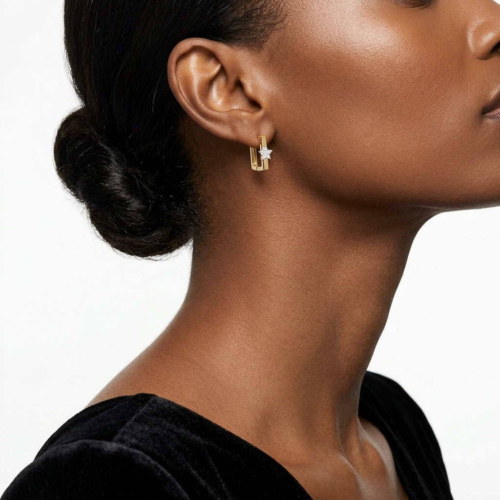 Celestial Double-Sided Hoops