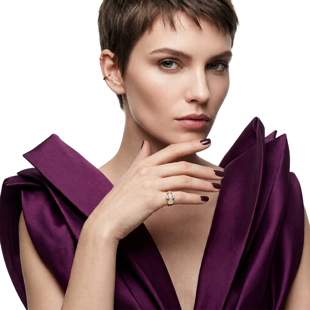 The Art Deco Shield Ring