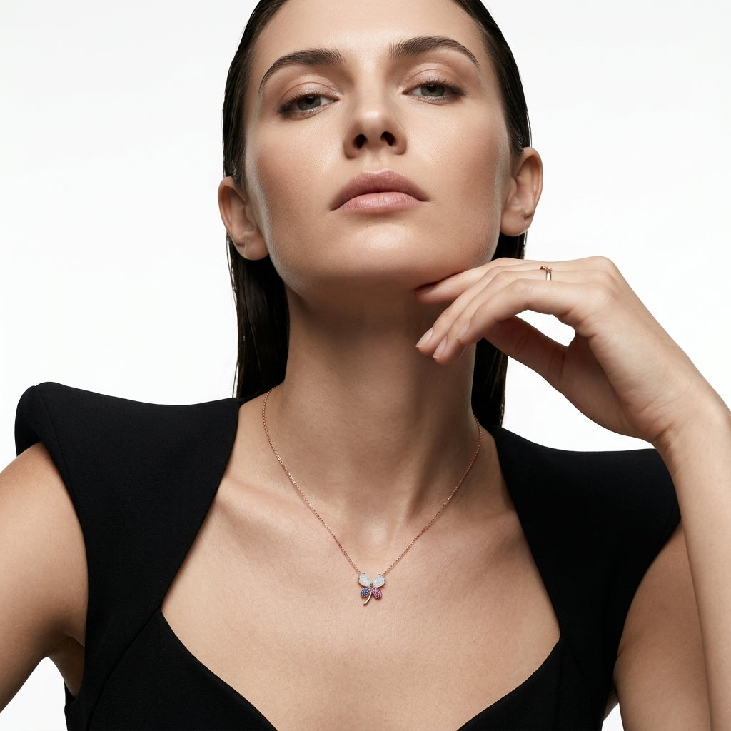 Aurora Dragonfly Necklace