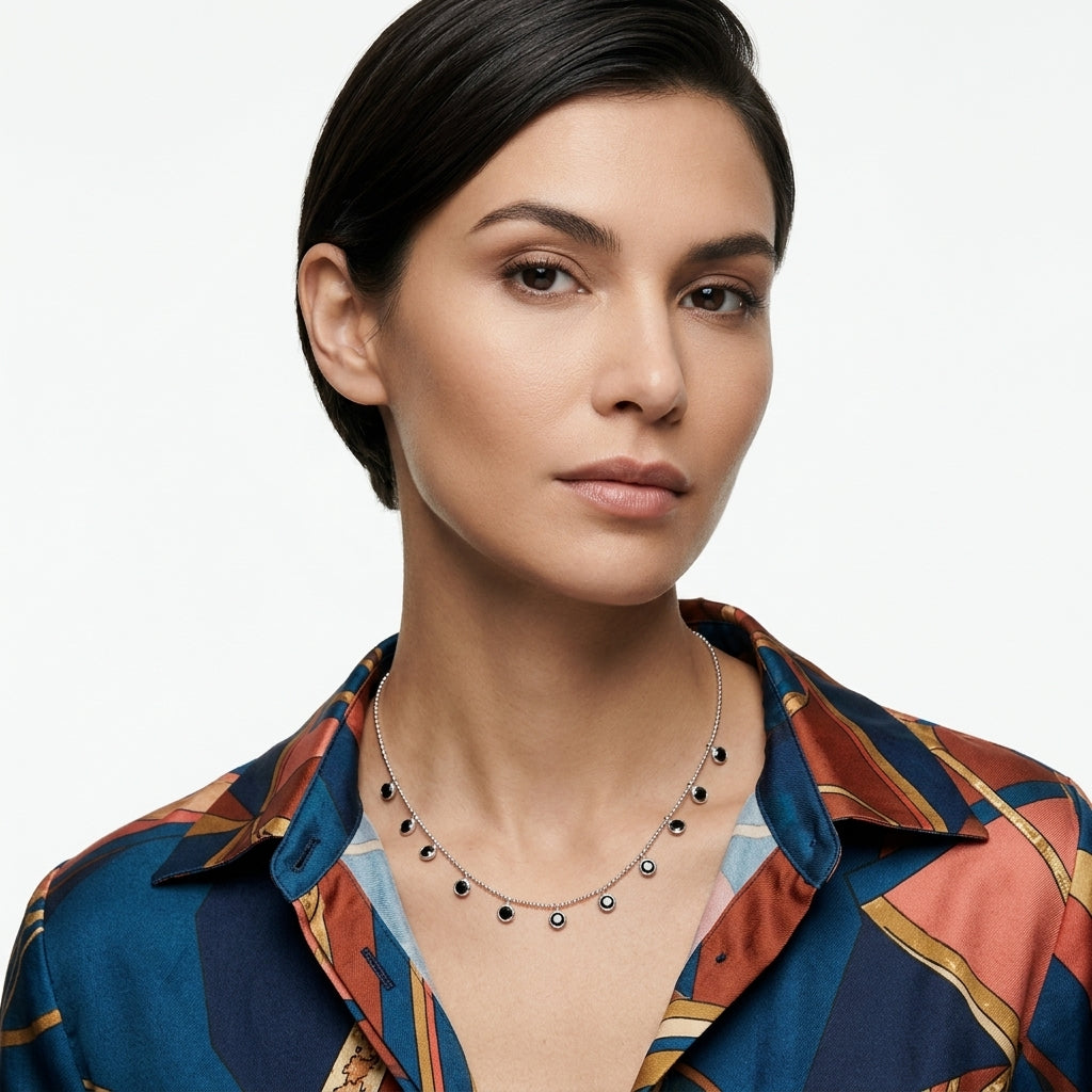 Noir Drops Necklace