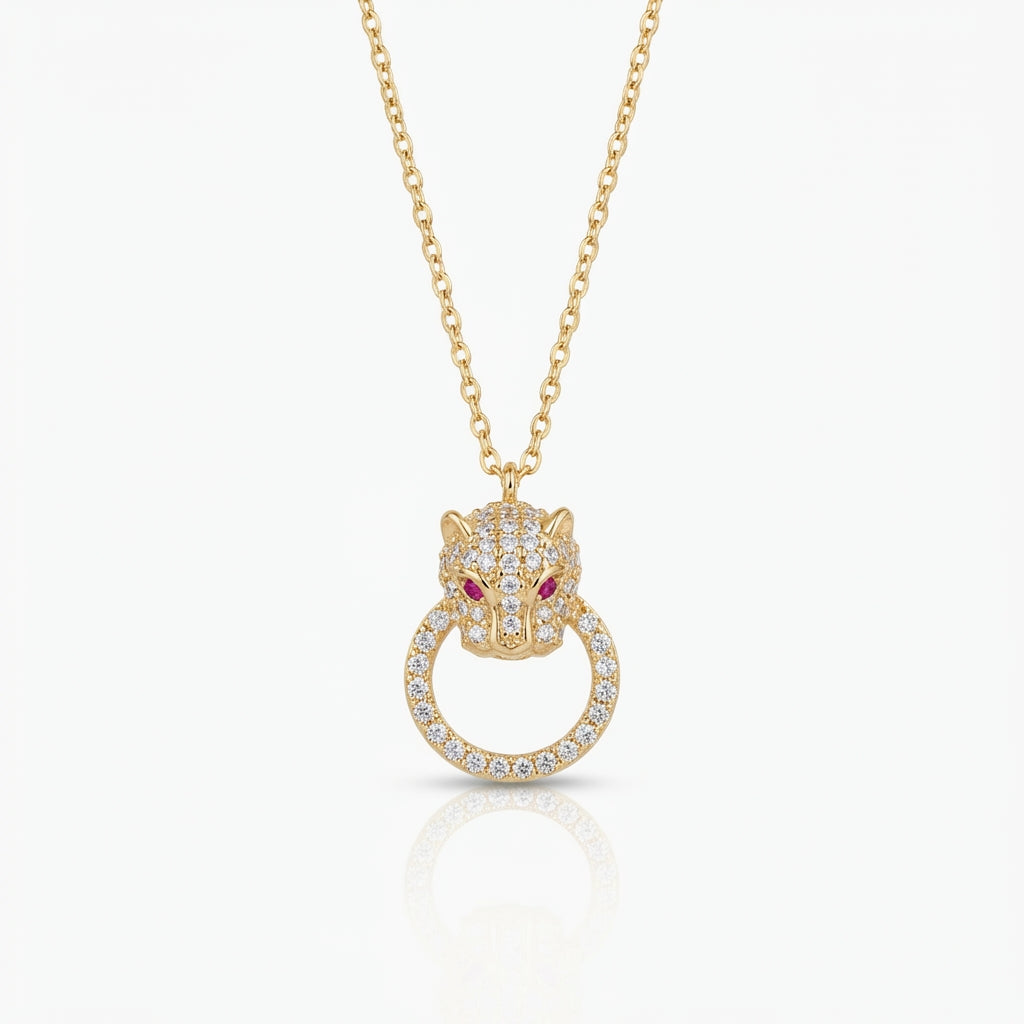 Radiant Pantherine Gaze Necklace