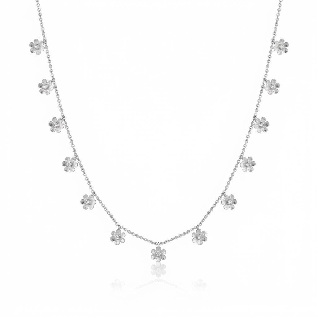 Gilded Bloom Station Necklace