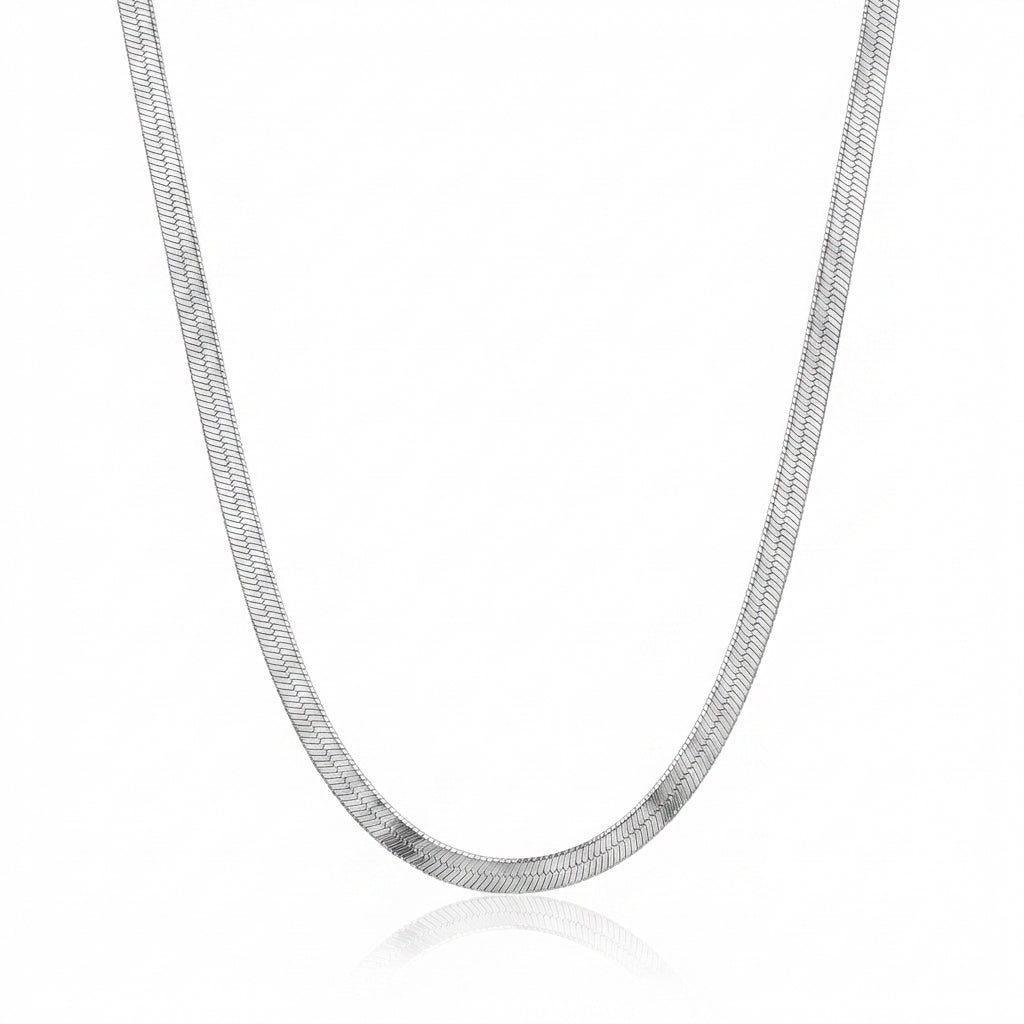 Liquid Aura Herringbone Chain