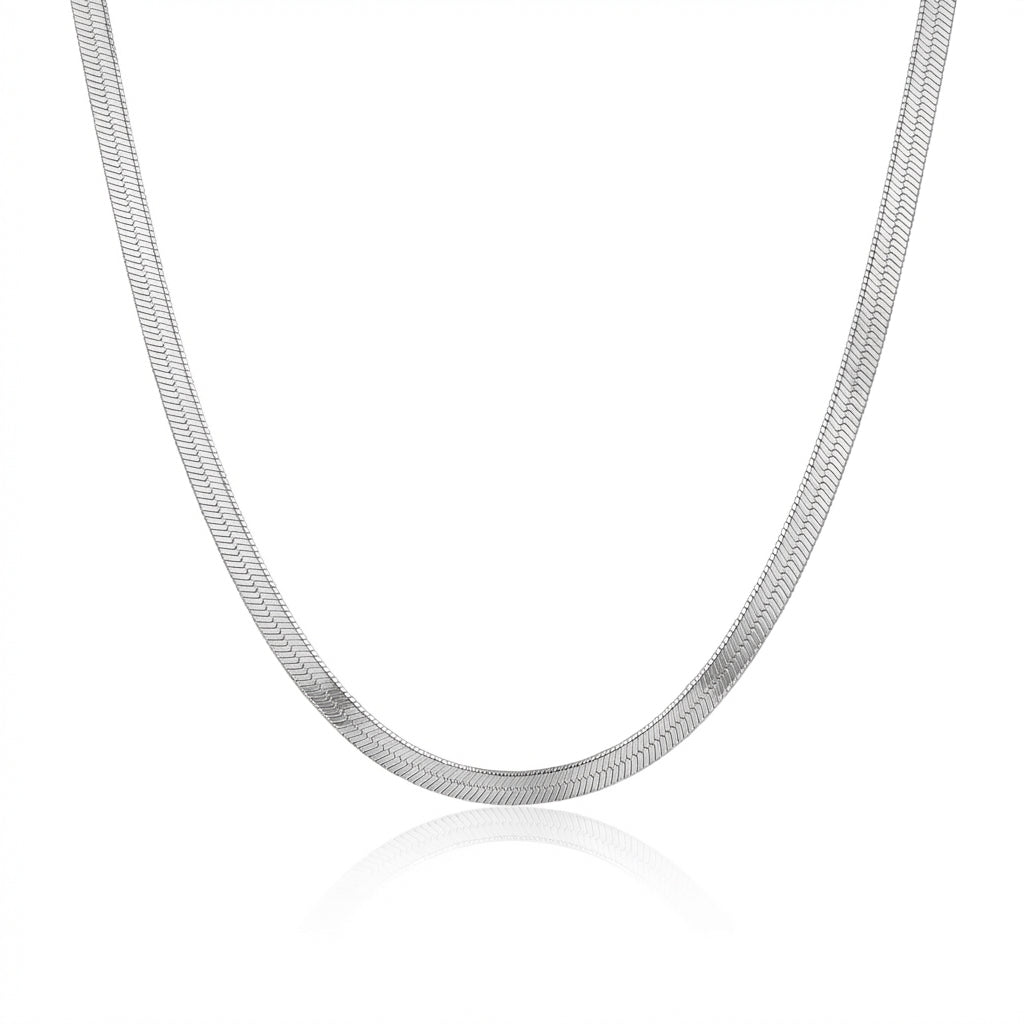 Liquid Aura Herringbone Chain