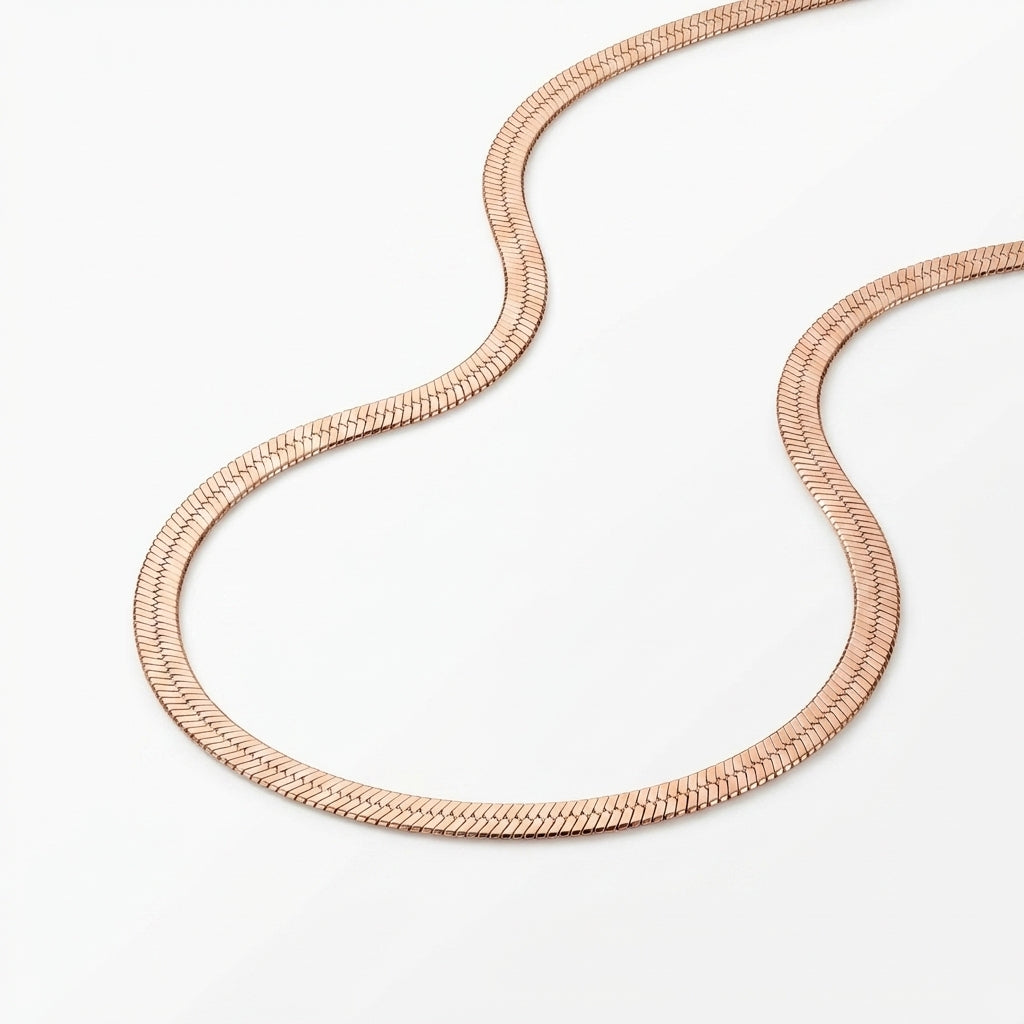 Liquid Aura Herringbone Chain