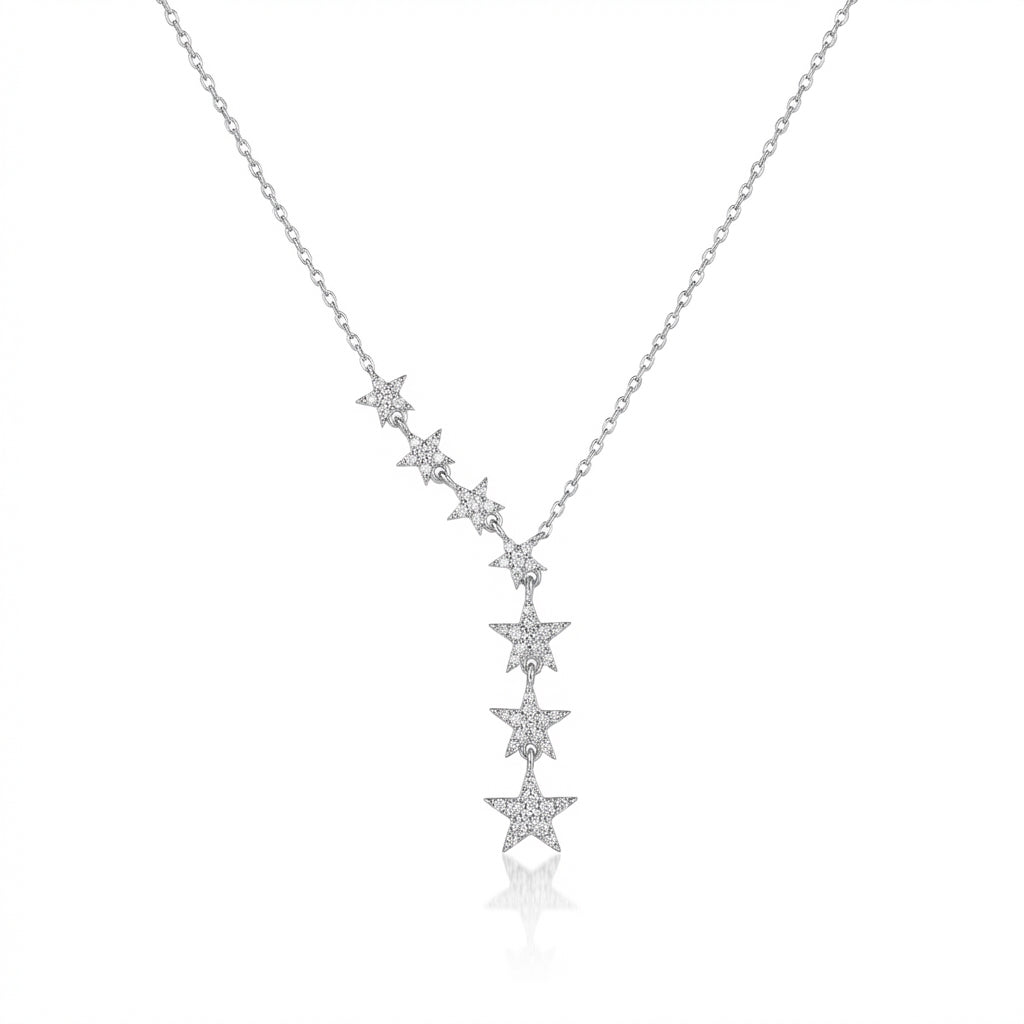 Stellar Cascade Shimmer Necklace