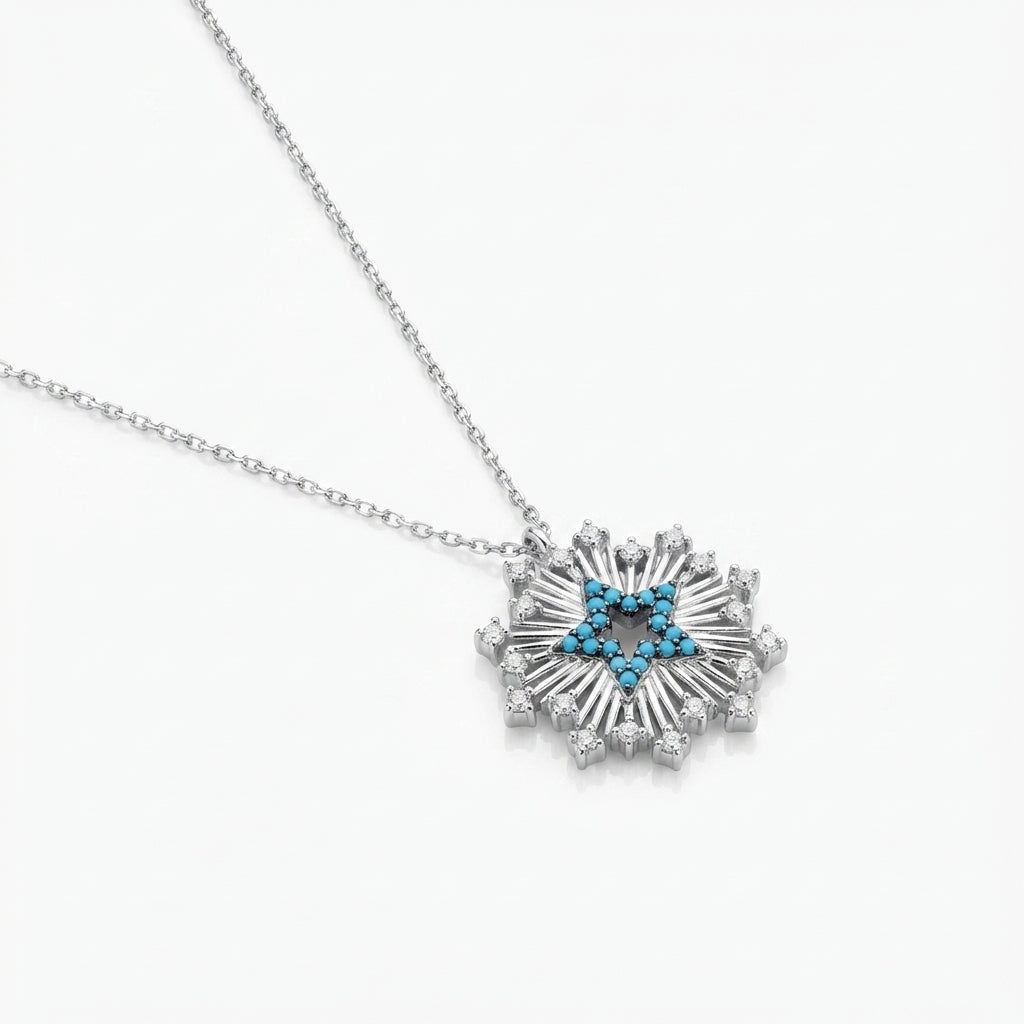 The Turquoise Starburst Aura Necklace