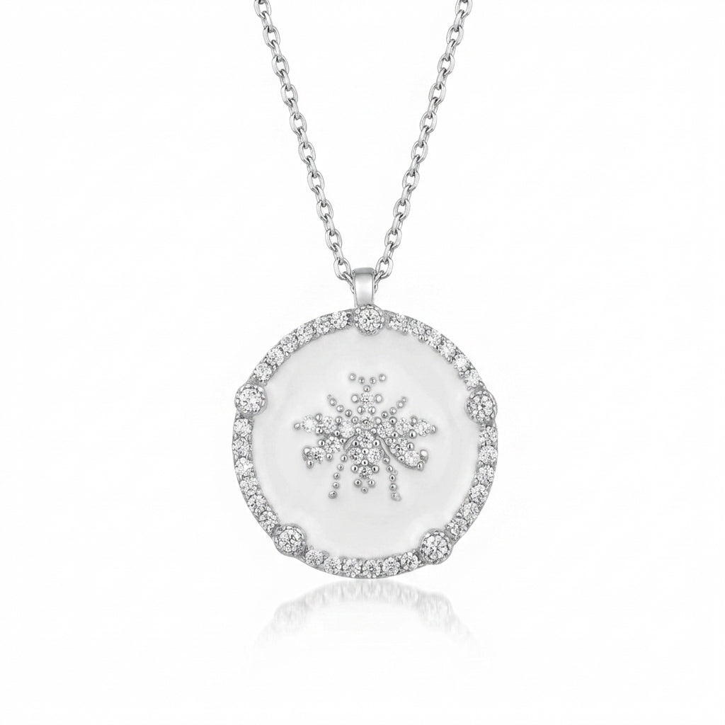 The Radiant Honeybee Halo Necklace