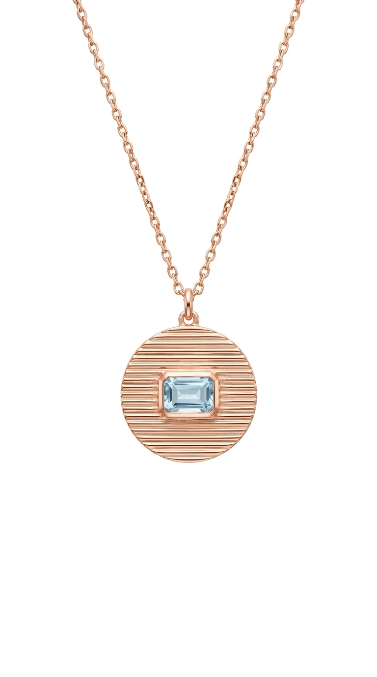 The Art Deco Horizon Medallion Necklace
