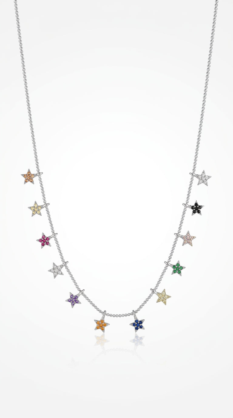 Radiant Personalized Stellar Aura Necklace