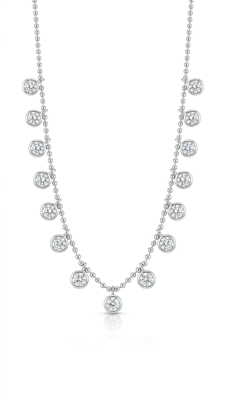 Radiant Prism Drop Aura Necklace