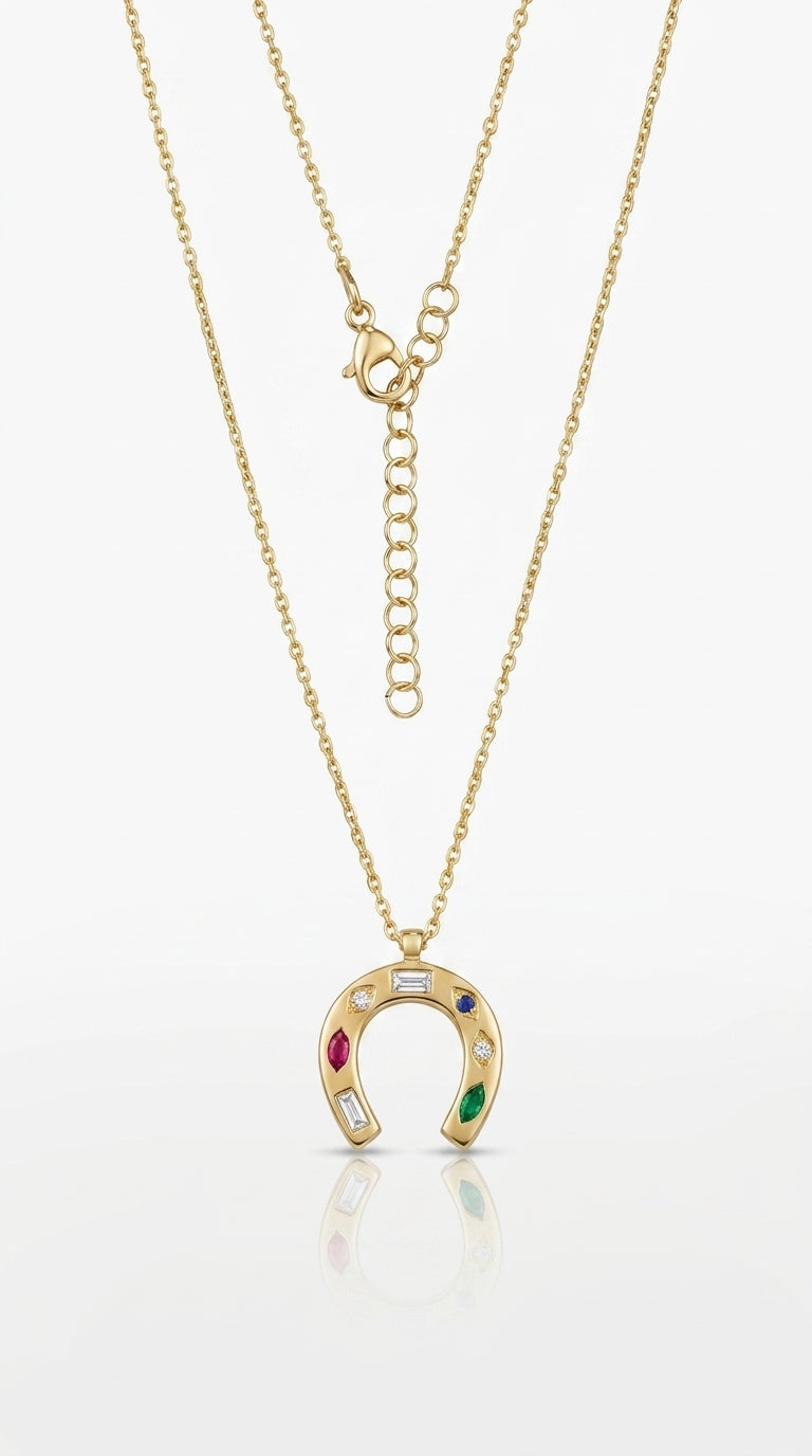 Radiant Horseshoe Aura Necklace