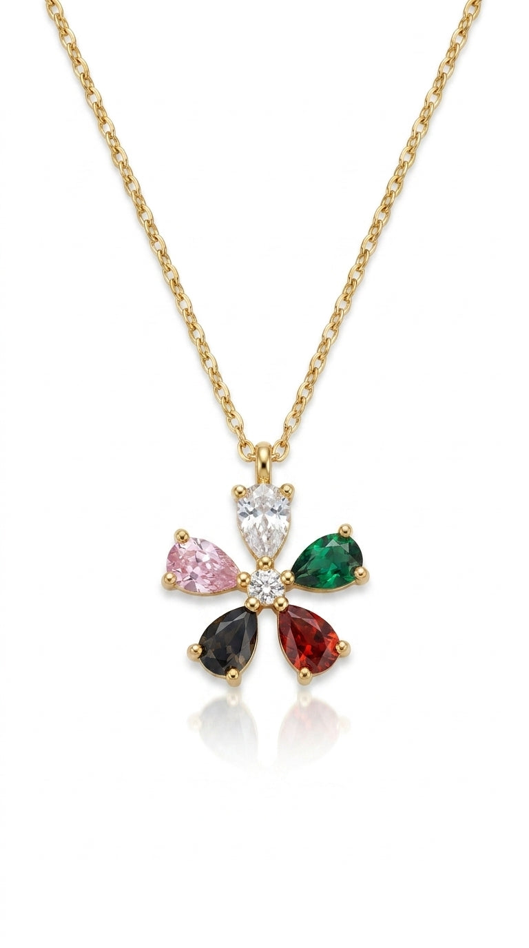 Radiant Flora Prism Necklace