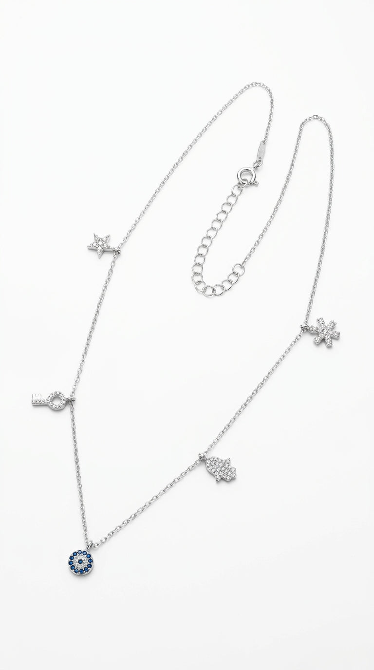 Celestial Harmony Charm Necklace