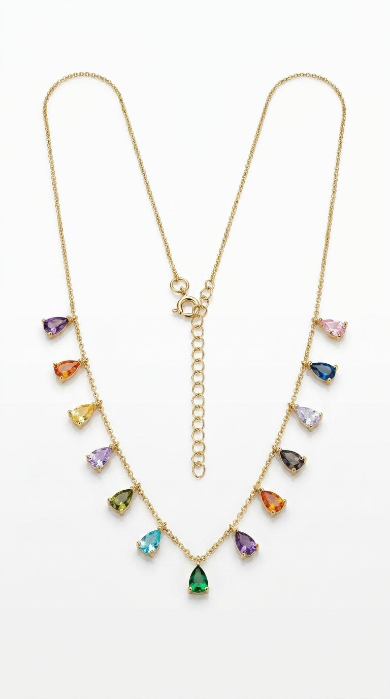 Radiant Prism Drop Necklace