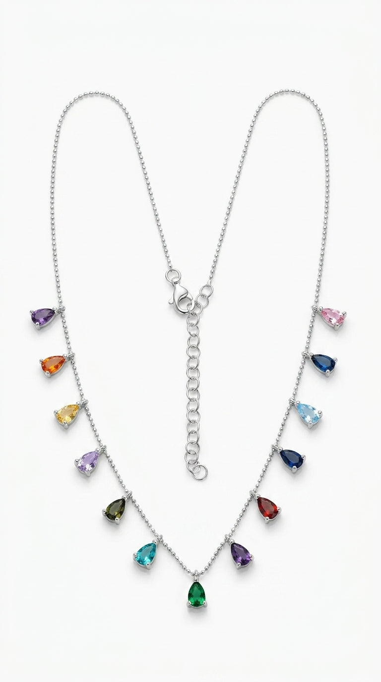 Radiant Prism Drop Necklace