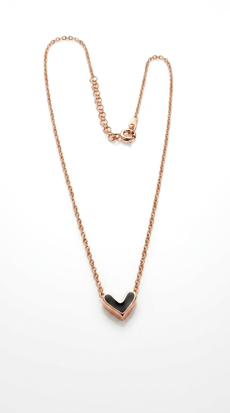 Noir Aura Heart Necklace