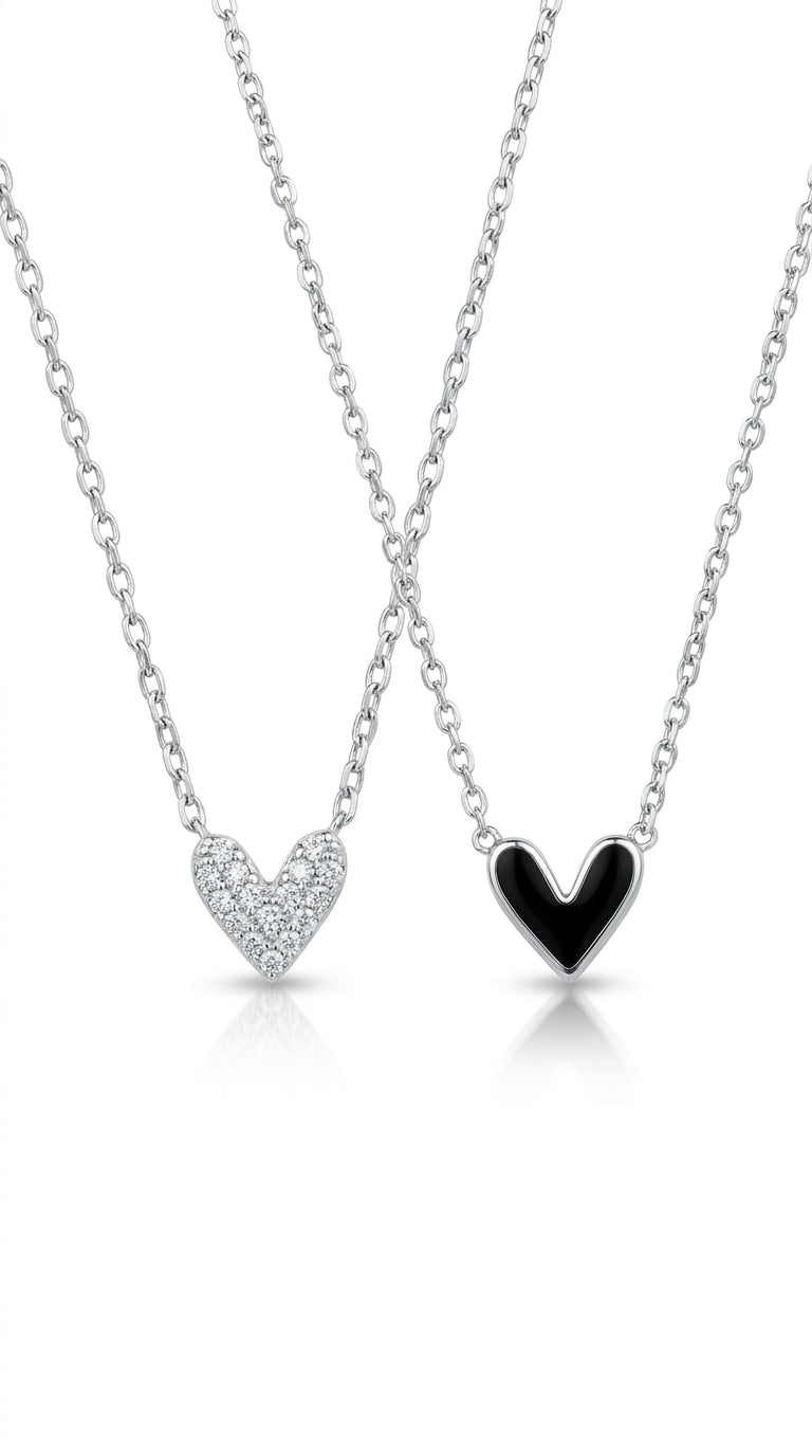 Noir Aura Heart Necklace