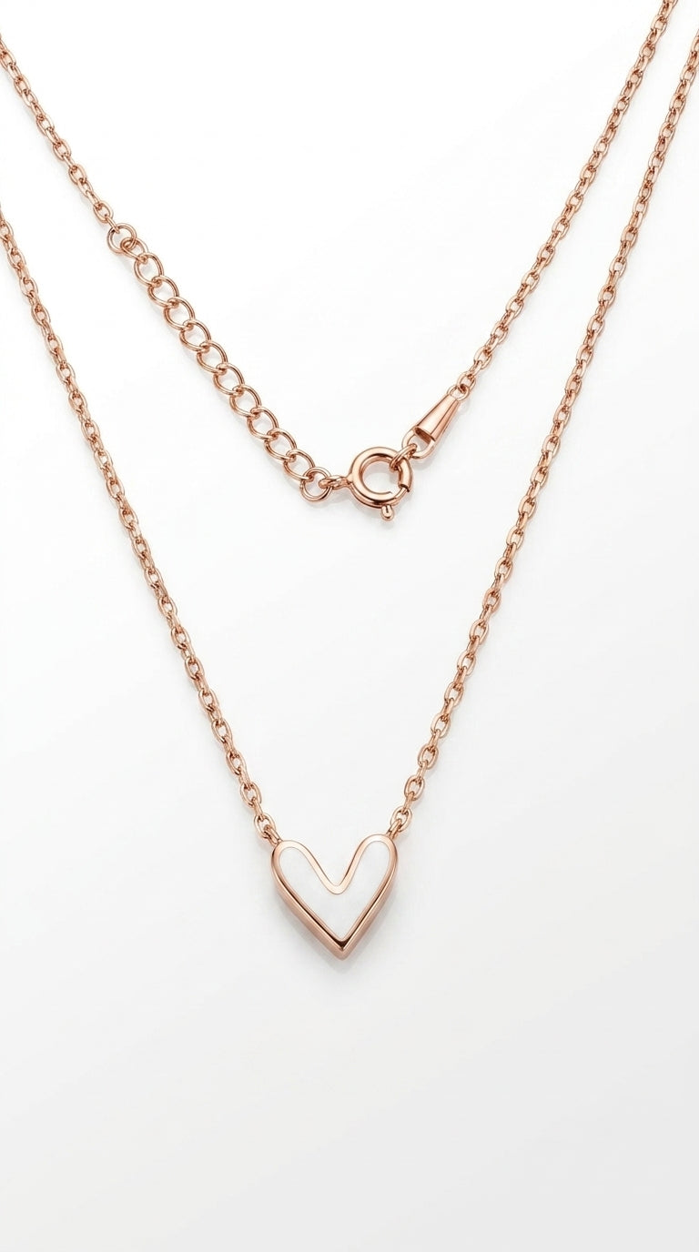 Radiant Aura Heart Necklace
